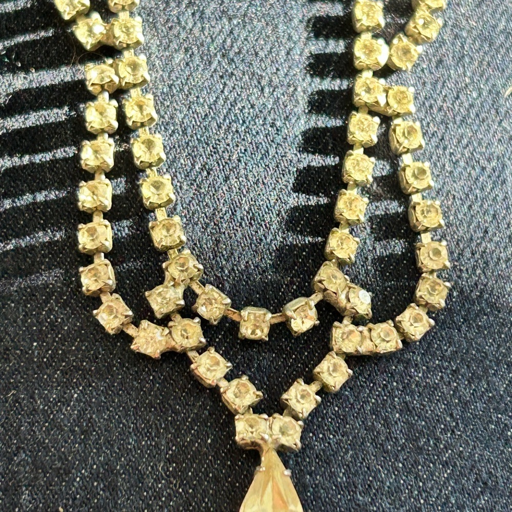 4/$100 Rhinestone choker necklace 15 set with Continental earrings